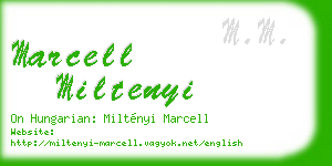 marcell miltenyi business card