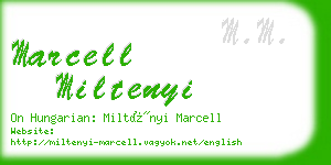 marcell miltenyi business card